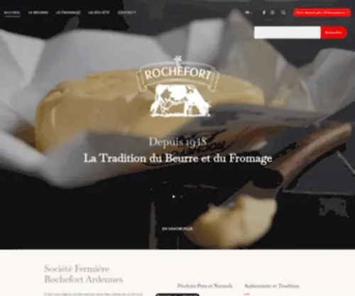 Beurre-Fromage.com(Mathot-Sofra, fabricant de beurre et fromage en Belgique) Screenshot