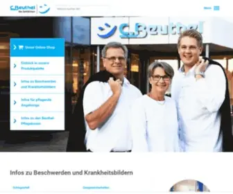 Beuthel.de(Ihr Sanitätshaus in Wuppertal für Ihre Gesundheit) Screenshot