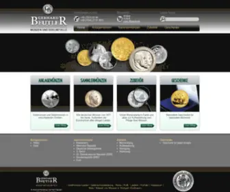 Beutler-Muenzen.de(Beutler Münzen) Screenshot