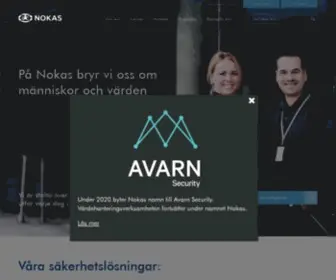 Bevakningstjanst.com(Avarn Security Group) Screenshot