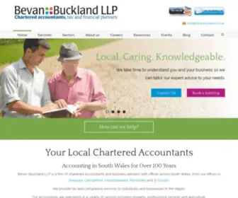 Bevanbuckland.co.uk(Accountants Swansea and South Wales) Screenshot