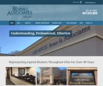 Bevanlaw.com(Asbestos, Personal Injury Representation) Screenshot