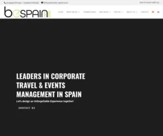 Bevents-Spain.com(BeSpain DMC & Events) Screenshot