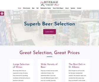 Beveragemartvt.com(Beverage Mart) Screenshot