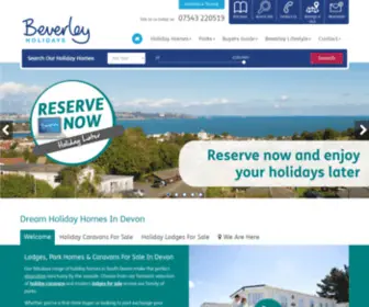 Beverleyholidayhomes.co.uk(Devon Holiday Homes for Sale) Screenshot