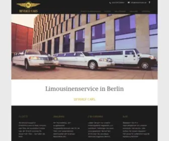 Beverlycars.de(Limousinenservice in Berlin) Screenshot