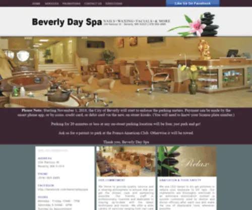 Beverlydayspama.com(Beverly Day Spa) Screenshot