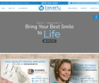 Beverlydentalcenter.com(Carrollton Dentist) Screenshot