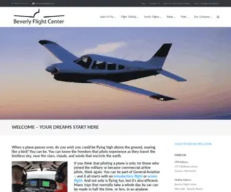 Beverlyflightcenter.com(North Shore's Premier Flight School) Screenshot