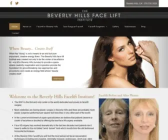 Beverlyhillsfaceliftinstitute.com(Facelift Plastic Surgeon in Beverly Hills) Screenshot