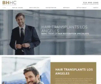 Beverlyhillshaircenter.com(At the Beverly Hills Hair Center we offer some of the best hair transplants and hair restoration) Screenshot