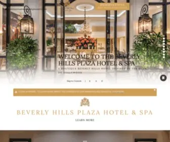 Beverlyhillsplazahotel.com(Beverly Hills Plaza Hotel & Spa) Screenshot