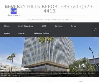 Beverlyhillsreporters.com(Beverly Hills Court Reporters Whishire) Screenshot