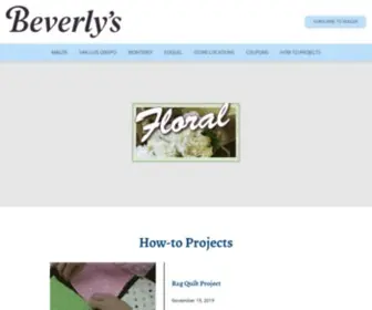 Beverlys.com(Beverly Fabrics) Screenshot