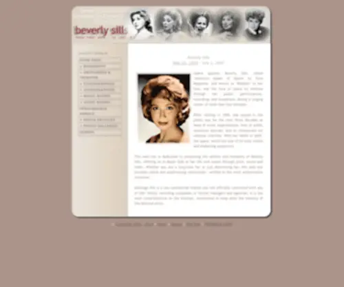 Beverlysillsonline.com(Beverly Sills Online) Screenshot