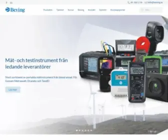 Beving.se(Ledande leverantör för elkraftsindustrin och energisektorn) Screenshot