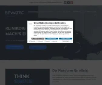 Bewatec.de(Multimedia infotainment for your patients) Screenshot