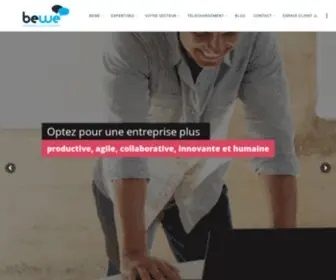 Bewe.eu(BeWe accompagne votre transformation vers l'entreprise connectée et en réseau) Screenshot