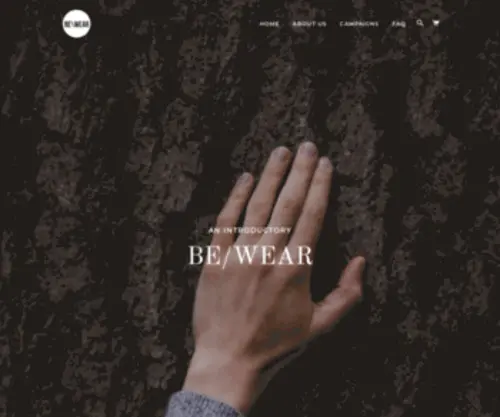 Bewear.org(BE/WEAR) Screenshot