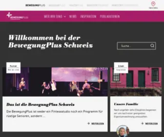 Bewegungplus.ch(Bewegung) Screenshot