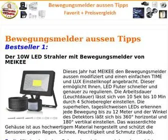 Bewegungsmelder-Aussen-Tipps.de(Bewegungsmelder aussen Tipps) Screenshot