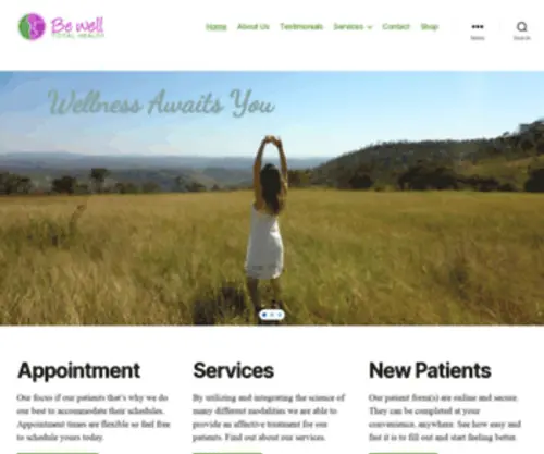 Bewelltotalhealth.com(Integrative wellness center) Screenshot