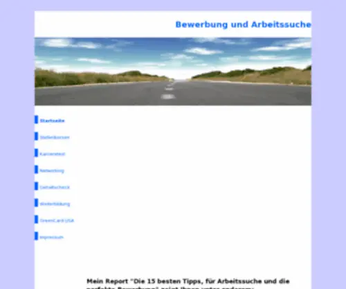 Bewerbung-Arbeitssuche.de(Bewerbung und Arbeitssuche) Screenshot