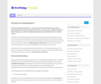 Bewerbung-Ideal.de(Bewerbung schreiben "Ideal") Screenshot