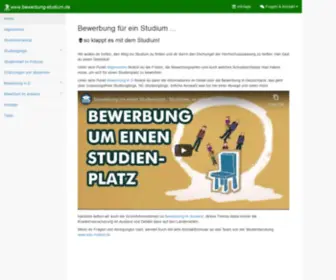 Bewerbung-Studium.de(Bewerbung Studium) Screenshot