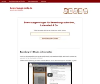 Bewerbungs-Tools.de(Bewerbungsschreiben und Bewerbungsvorlagen zum Downloaden) Screenshot