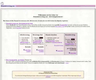 Bewertungsformel.de(Bewertungsformel Domainbewertung Domaingutachten) Screenshot