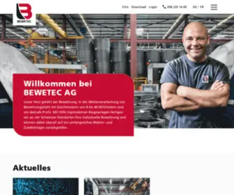 Bewetec.ch(Homepage) Screenshot
