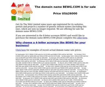 Bewg.com(Bewg) Screenshot