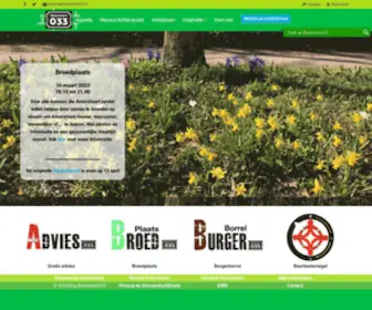 Bewoners033.nl(Bewoners 033) Screenshot