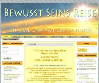 Bewusstseinsreise.net(Die wahrheit über gott) Screenshot