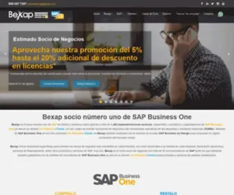 Bexap.com.mx(SAP Business One México) Screenshot