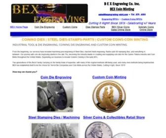 Bexengraving-Mint.com(DIE ENGRAVING and CUSTOM COIN MINTING) Screenshot