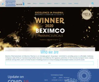 Beximco-Pharma.com(Leading edge pharmaceutical company) Screenshot