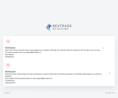 Bextrade.com(Bextrade) Screenshot