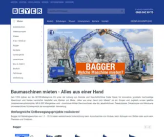 Beyer-Baumaschinen.de(Baumaschinen mieten) Screenshot