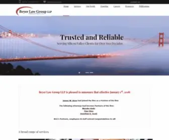 Beyerlaw.com(Beyer Law Group LLP) Screenshot