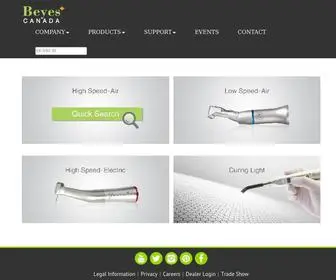 Beyes.ca(Beyes Dental Handpiece and Equipment) Screenshot