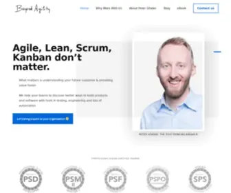 Beyond-Agility.com(What matters) Screenshot