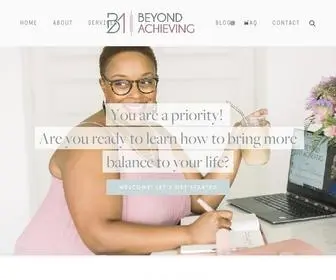 Beyondachieving.com(Beyond Achieving Coaching & Consulting) Screenshot