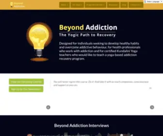 Beyondaddiction.ca(The Beyond Addiction program) Screenshot