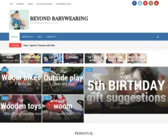 Beyondbabywearing.com(Beyond Babywearing) Screenshot