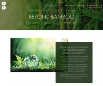 Beyondbamboo.online(RESTORING & REJUVENATING THE PLANET) Screenshot