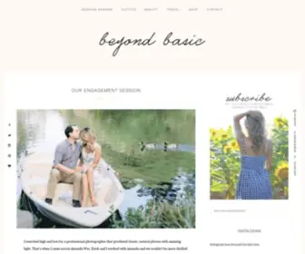 Beyondbasicblog.com(Napa Based Fashion Blog) Screenshot