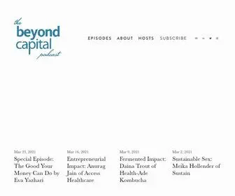 Beyondcapitalpodcast.com(The Beyond Capital Podcast) Screenshot