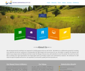 Beyondcorporation.com(Beyond Corporation (I) Pvt Ltd) Screenshot